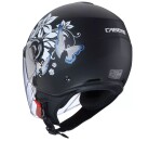 Otevřená helma Caberg Riviera V4X Mia matt black/white/grey - S / černá