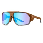 VeyRey Sportovní polarizační sluneční brýle Bralter hnědá obruba modrá skla (8596545423876)