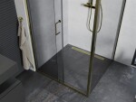 MEXEN/S - Apia sprchový kout obdélník 95x90, transparent, zlatá 840-095-090-50-00