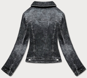 Krátká černá dámská džínová bunda (POP5989-K) černá