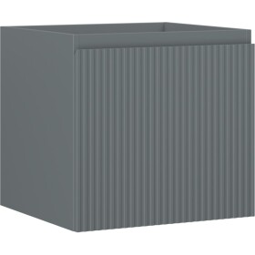 MEXEN/S - Rivel koupelnová skříňka pod umyvadlo 50, 1 šuplík, reliéf , grafit mat 91A20-05047-1-BF66