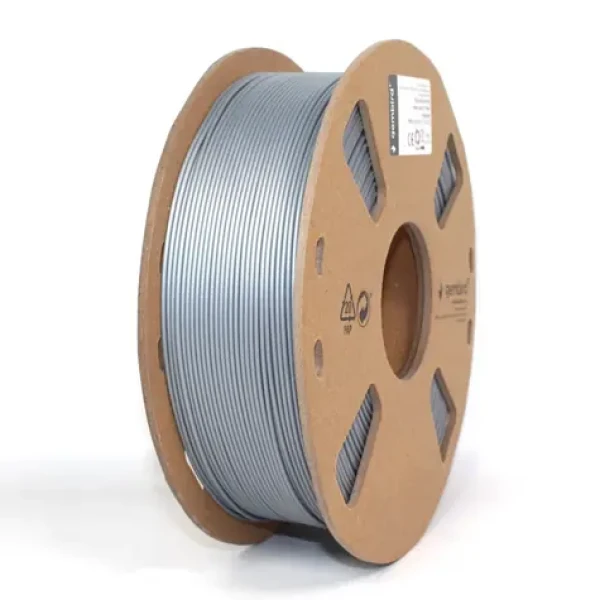 Gembird Filament 3DP-PLA+1.75-02-S / PLA PLUS / 1,75 mm / 1 kg / stříbrná (3DP-PLA+1.75-02-S)