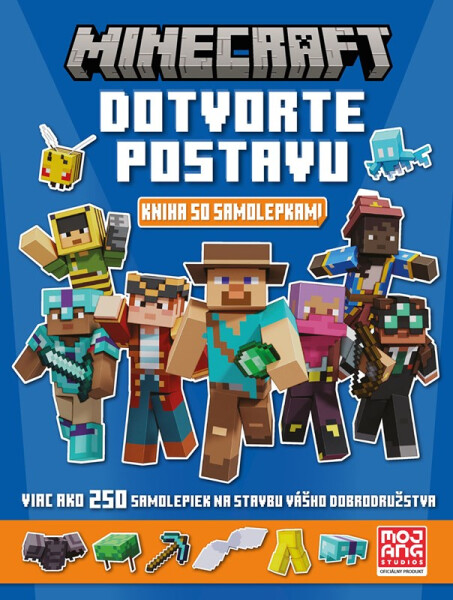 Minecraft Dotvorte postavu Kniha so samolepkami