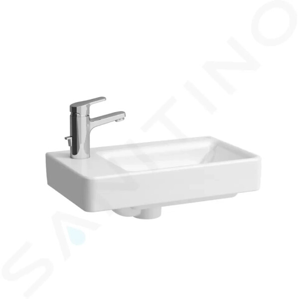 Laufen - Pro S Umývátko, 480x280 mm, 1 otvor pro baterii vlevo, s LCC, bílá H8159554001041