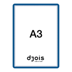 Djois samolepicí rámeček - Magneto, A3, modrý, 2 ks