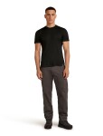 Pánské merino tričko s krátkým rukávem ICEBREAKER Mens 150 Ace SS Tee, Black velikost: S