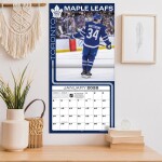 JF Turner Kalendář Toronto Maple Leafs NHL Auston Matthews #34 2026 Wall Calendar