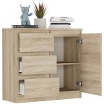 DumDekorace Komoda R-80-S3 se zásuvkami 80 cm - různé barevné varianty antracit