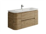 Koupelnová skříňka s umyvadlem Naturel Shelley 119x50x45 cm dub mat SHELLEY120OAK SHELLEY120OAK