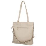 Stylová dámská koženková kabelka na rameno Susanne, béžová