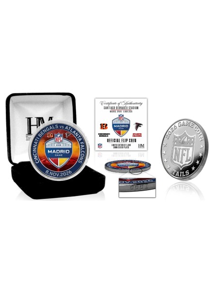Mince NFL NFL 2026 Madrid Game Bengals vs Falcons Game Flip Coin