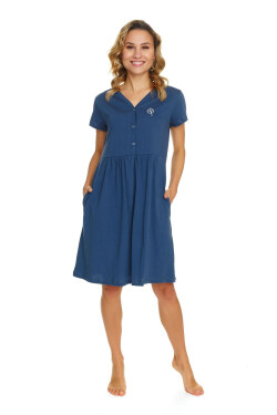Dámská těhotenská košile 5336 blue - Doctornap tmavě modrá XL