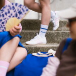 Bella Rose Ponožky Makám na sobě velikost S (36-39), bílá barva, textil