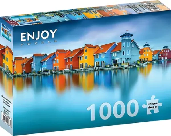 ENJOY Puzzle Domky u vody, Groningen, Nizozemsko