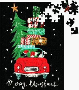 GALISON Puzzle Vánoční auto