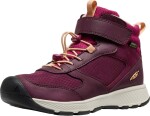Dětské celoroční boty Keen SKUA MID WP YOUTH fig/peach fuzz Velikost: 32-33