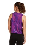 Dámské merino tílko ICEBREAKER Wmns 125 Cool-Lite Sped Tank Fusion AOP, Passion/Aop velikost: L