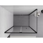 MEXEN/S - Exo sprchový kout skládací dveře 95 x 85, transparent, černá 816-095-085-70-00