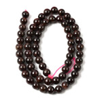 Přírodní granát - ∅ 6 mm - 1 ks