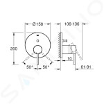 GROHE - Essence Baterie pod omítku pro 2 spotřebiče, chrom 24058001