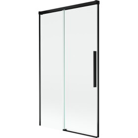 MEXEN/S - Rox vanová zástěna 2-křídlová posuvná 100 x 150, transparent, černá 8C9-100-001-70-00