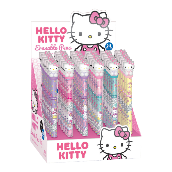 Colorino gumovatelné pero Twist, Hello Kitty, 36 ks, modrá náplň, displej - 36ks