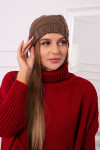 Fleecová čepice Ula K271 cappuccino UNI