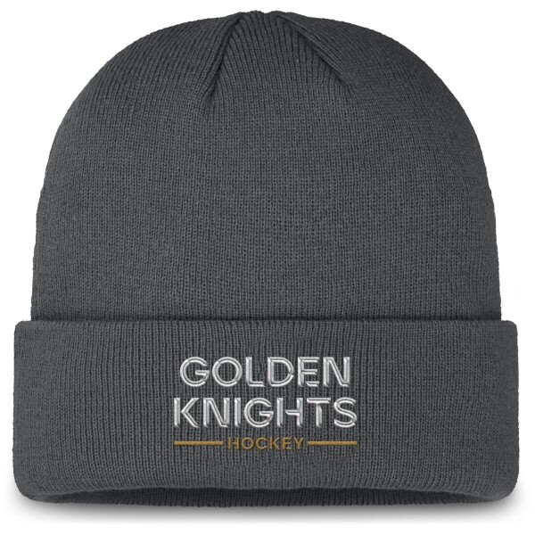 Fanatics Pánská zimní čepice Vegas Golden Knights NHL Authentic Pro A/Cap Cuffed Beanie