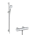 HANSGROHE - Crometta Sprchový set Vario s termostatem Ecostat 1001 CL, 2 proudy, bílá/chrom 27812400