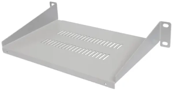 Intellinet police šedá / Rack police / 10" / 1U / hloubka 150 mm / nosnost 25 kg / přední montáž (714983)