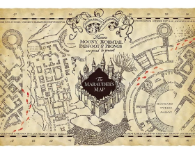 Harry Potter Plakát Pobertův plánek 66 x 46 cm