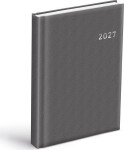 Diář 2027 D801 PVC tmavě šedý
