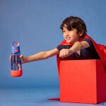B.box Láhev na pití s brčkem 600 ml - Superman