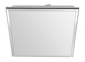 SAPHO - SILVER stropní LED svítidlo 28x28cm, 10W, 230V, 3000K/4000K/6500K, IP44, chrom AU478