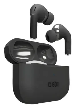 SBS TWS Air Kab Max černá / Bezdrátová sluchátka / TWS / Do uší (TEEARTWSPMAXBTK)