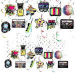 Dovoz Party sada dekorace 80. léta 36 ks