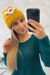 Dámská čepice Ofelia K349 mustard UNI