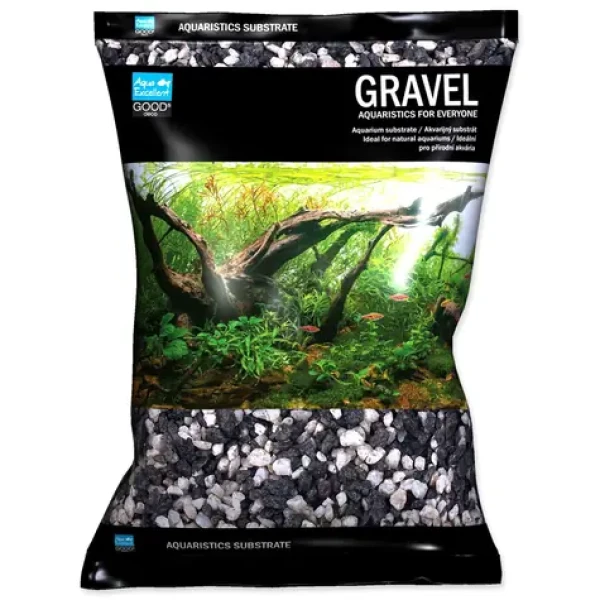 Aqua Excellent Drť černá bílá 4-8 mm 3kg (451-50156)