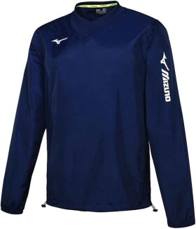 Mizuno Trad Rain Jacket Navy - Fotbalová bunda Mizuno Sendai Trad Rain Jacket P2EE755014 Velikost textilu: S