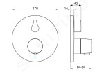 HANSA - Living Termostatická baterie pod omítku pro 2 spotřebiče, chrom 81149552