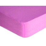 DekorTextil Napínací prostěradlo FROTÉ Premium fialové ROZMĚR: (š/d/v) 90 x 220 x 20 cm