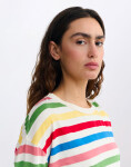 Tričko Thinking MU Emily Multicolor Striped Long Sleeve T-Shirt STRIPES
