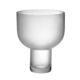 GEJST Skleněná váza Nebl Frosted Medium, čirá barva, sklo