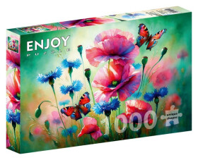 Puzzle Motýlí zahrada 1000 dílků