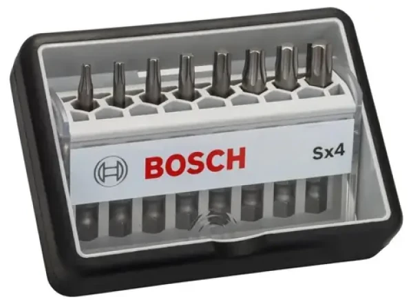 BOSCH 2607002559 / 8-dílná sada bitů T Robust Line Extra Hard / délka 49 mm (2607002559)