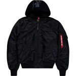 Alpha Industries Bunda MA-1 ZH Back Print černá | reflexní L