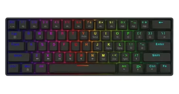 SAVIO BLACKOUT X2 černá / Herní klávesnice / Mechanická / RGB / Hot-swap / OUTEMU Blue (BLACKOUT X2 Blue)