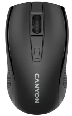 CANYON CNE-CMSW07B černá / optická bezdrátová myš / 800/1200/1600 dpi / 4 tlačítka / USB 2.4 Ghz / 1xAA (CNE-CMSW07B)