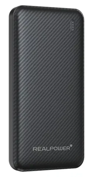 RealPower PB-10000 Plus černá / Powerbanka 10000 mAh / 2x USB-A / 1x USB-C / 20W (557605)