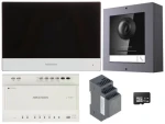 Hikvision DS-KIS702Y / Sada videotelefonu / 2-drát / 7" monitor / dveřní stanice / zdroj (DS-KIS702Y)
